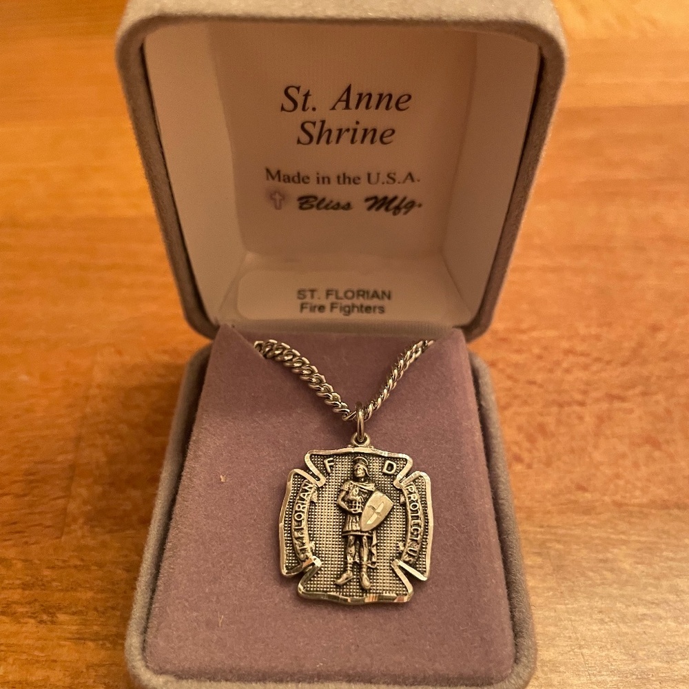 St Florian pendant necklace